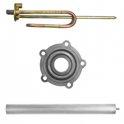 Ремкомплект ТЭН 1,5кВт (1500Вт) RCF для водонагревателя Thermex ES, ER + прокладка + анод, 66461F2
