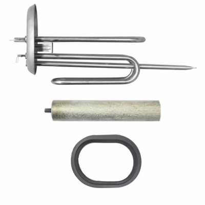 Комплект ТЭН 2,5кВт (2500Вт) для водонагревателя Ariston ABS PRO, ABS PLT + прокладка + анод, 150909K