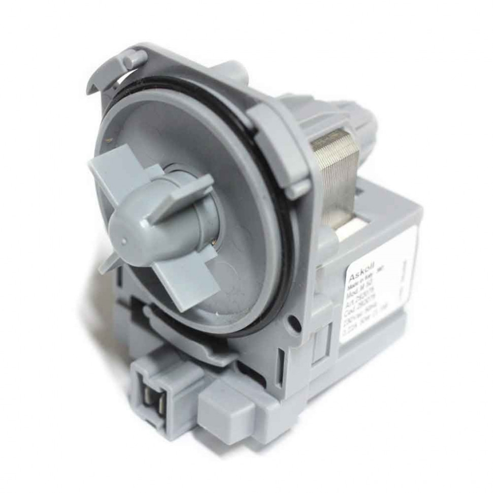 Сливной насос (помпа) для стиральной машины Bosch, Candy, Siemens, Whirlpool, Askoll M50, 30W, 3 защёлки, Р002 Сливной насос (помпа) для стиральной машины Bosch, Candy, Siemens, Whirlpool, Askoll M50, 30W, 3 защёлки, Р002