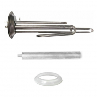 Комплект ТЭН 2кВт (2000Вт) RF для водонагревателя Thermex IS, IR, RZL (22), Garanterm, под анод М6, фланец 92мм, нерж. + прокладка + анод, 10941K