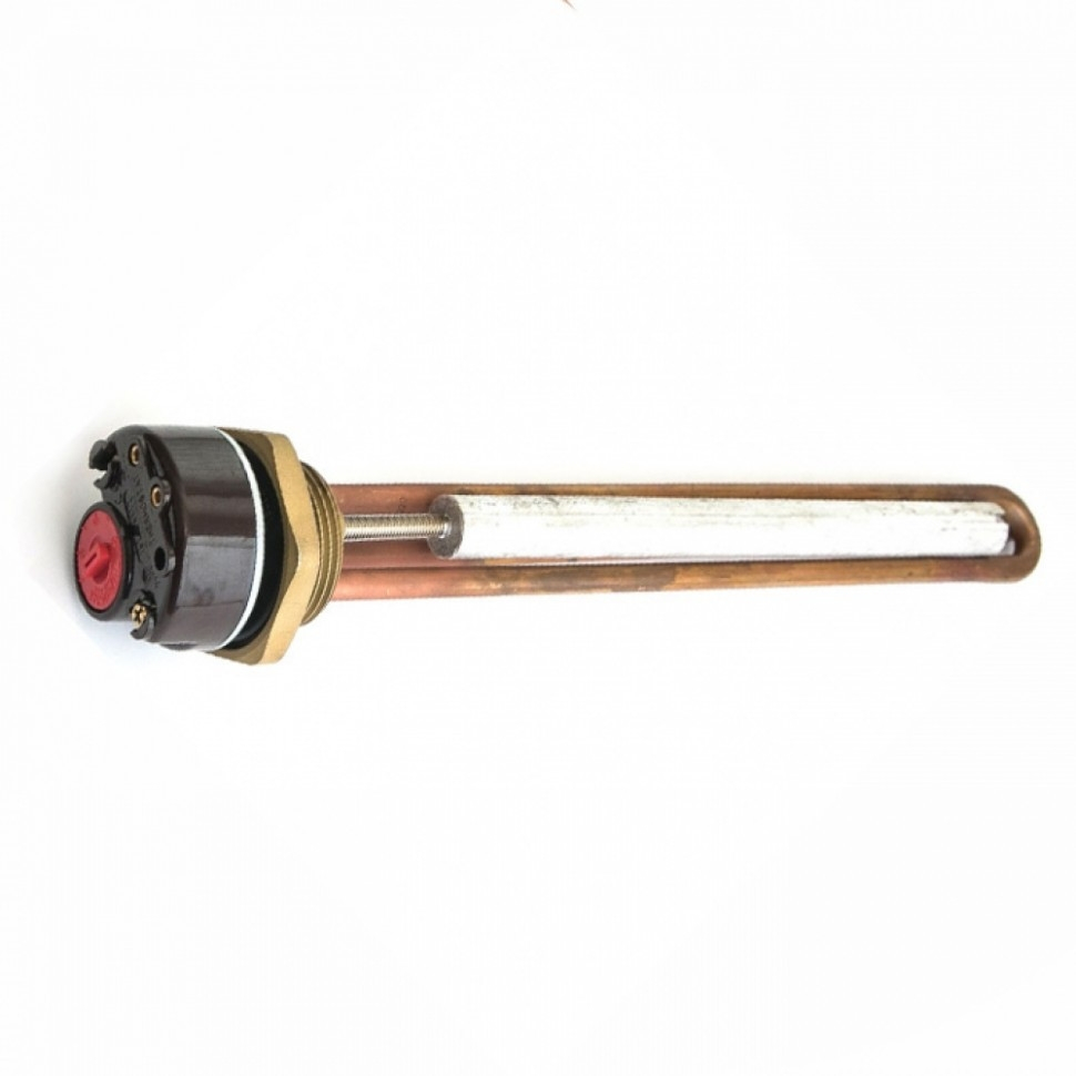 Комплект ТЭН 1,5кВт (1500Вт) RDT резьбовой 42мм для Ariston, Real + термостат + прокладка + анод, Р50362